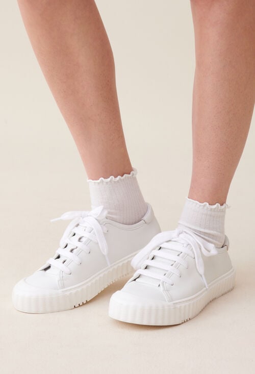 claudie Tennis cuir pour femme