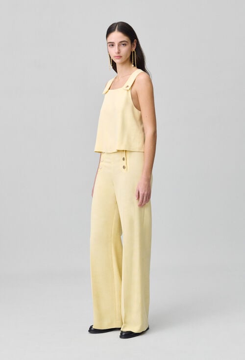 Claudie Top Col Carré Pour Femme