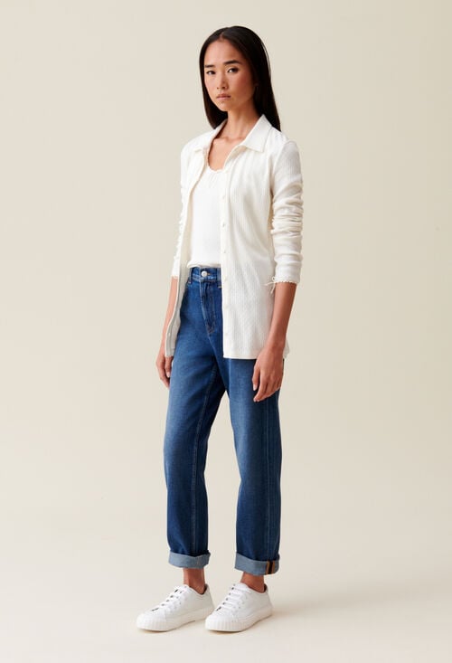 Claudie Top Col Chemise Pour Femme