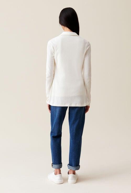 Claudie Top Col Chemise Pour Femme