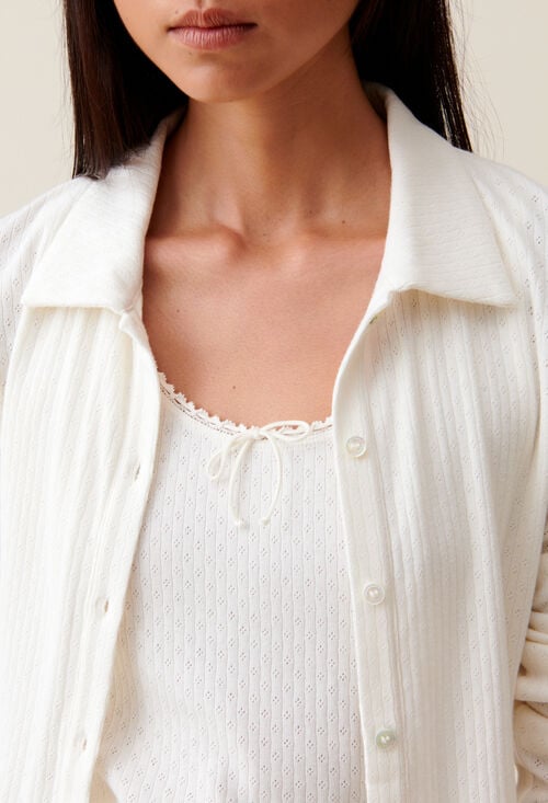 claudie Top col chemise pour femme