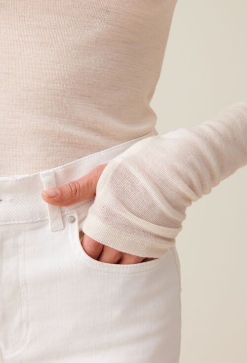 Claudie Top Col Montant Laine Pour Femme