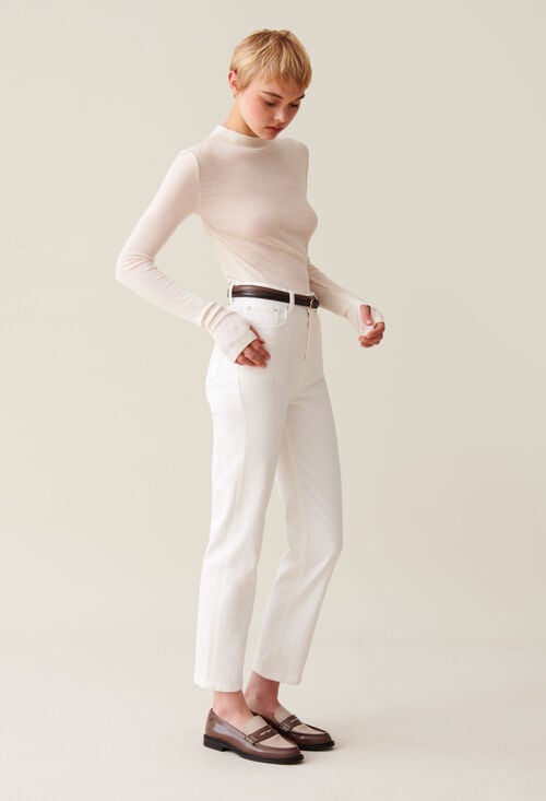 claudie Top col montant laine pour femme