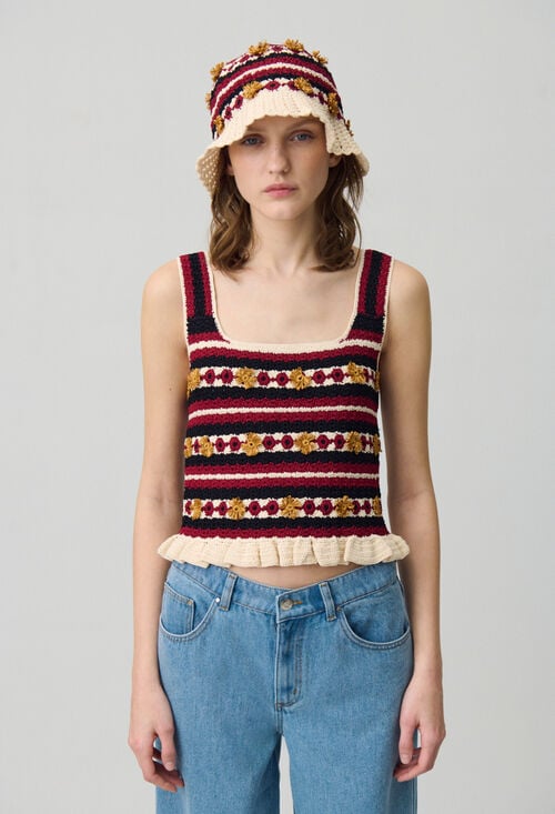 Claudie Top Crochet Pour Femme