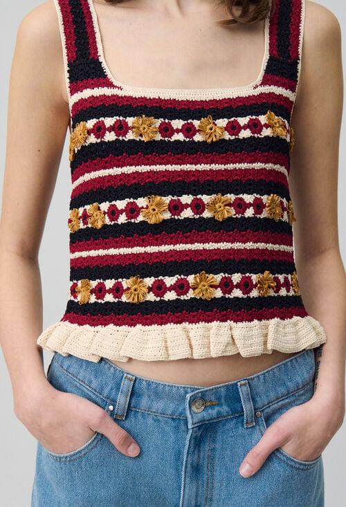 Claudie Top Crochet Pour Femme