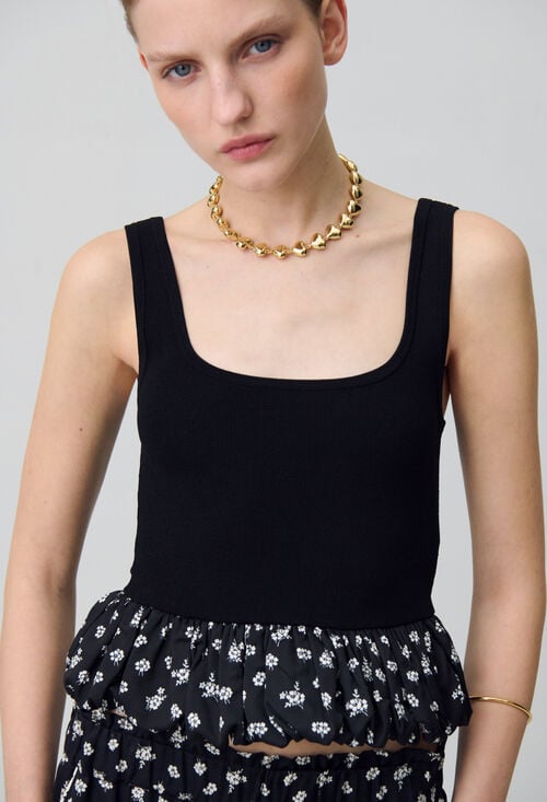 Claudie Top Débardeur Volanté Pour Femme