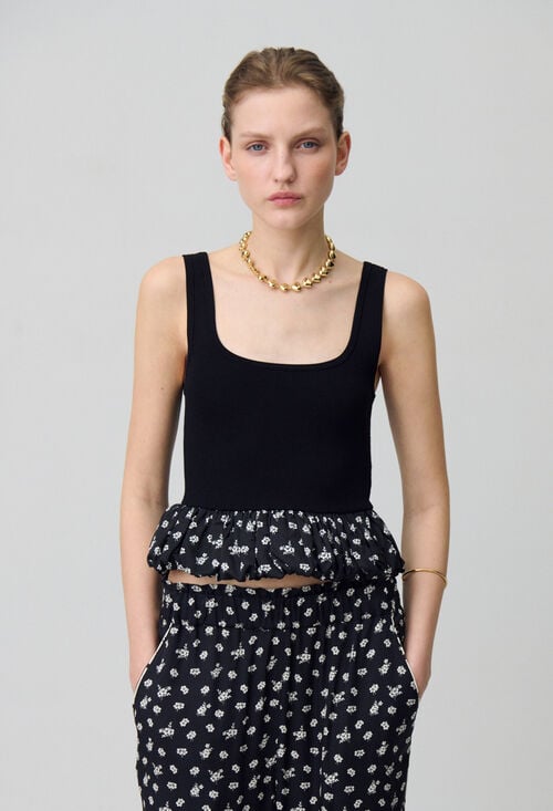 Claudie Top Débardeur Volanté Pour Femme