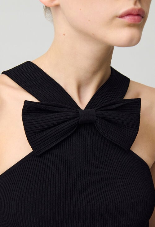 Claudie Top Fine Maille Noeud Pour Femme