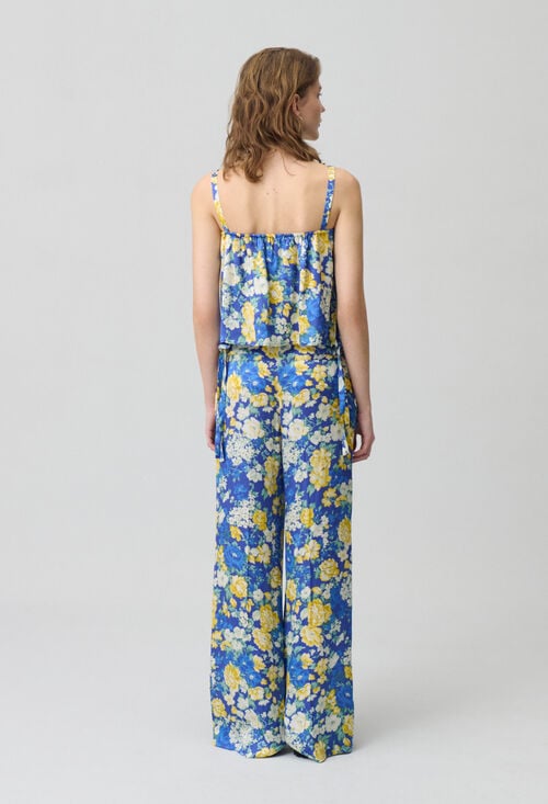 Claudie Top Imprimé à Bretelles Pour Femme