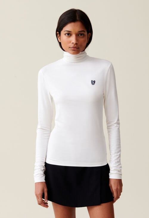 Claudie Top Jean Toto Col Cheminée Pour Femme