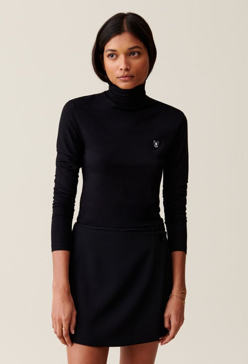 Claudie Top Jean Toto Col Cheminée Pour Femme