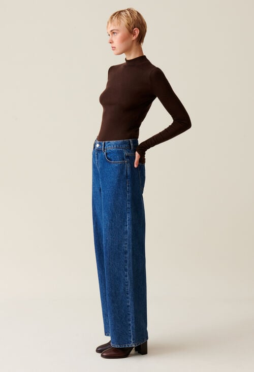 claudie Top laine manches longues pour femme