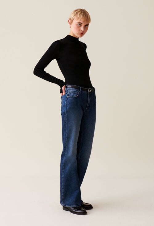 claudie Top laine manches longues pour femme