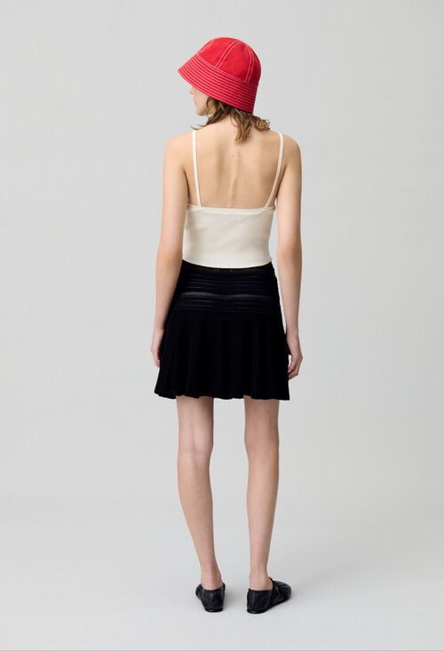 Claudie Top Maille Fine Décolleté Pour Femme