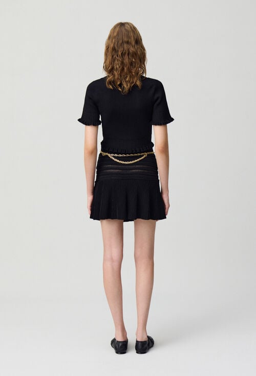 Claudie Top Noeuds Maille Fine Pour Femme