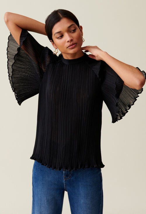 claudie Top plissé fluide pour femme