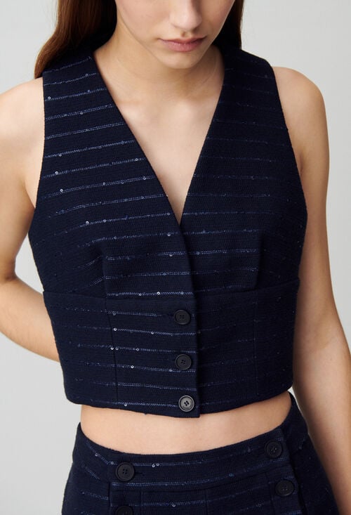 Claudie Top Veston Rayures Pour Femme