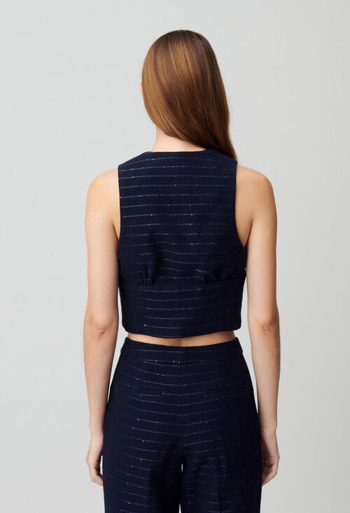 Claudie Top Veston Rayures Pour Femme
