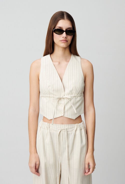 Claudie Top Veston Rayures Pour Femme