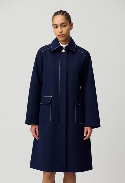 Claudie Trench Mi-long Ceinturé Pour Femme