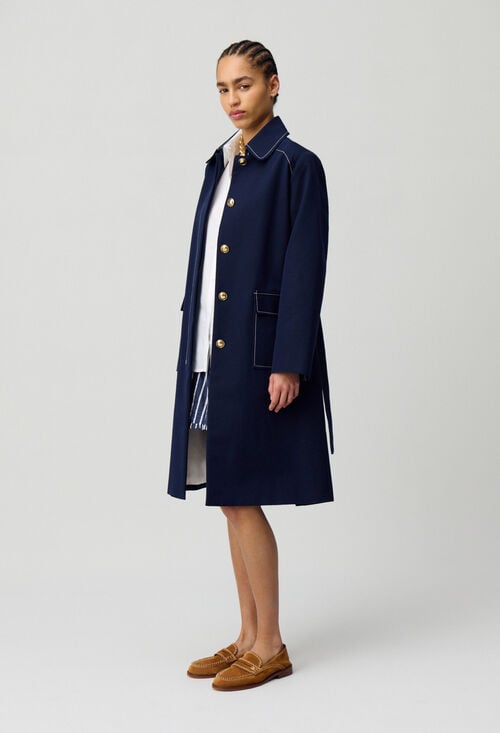 claudie Trench mi-long ceinturé pour femme