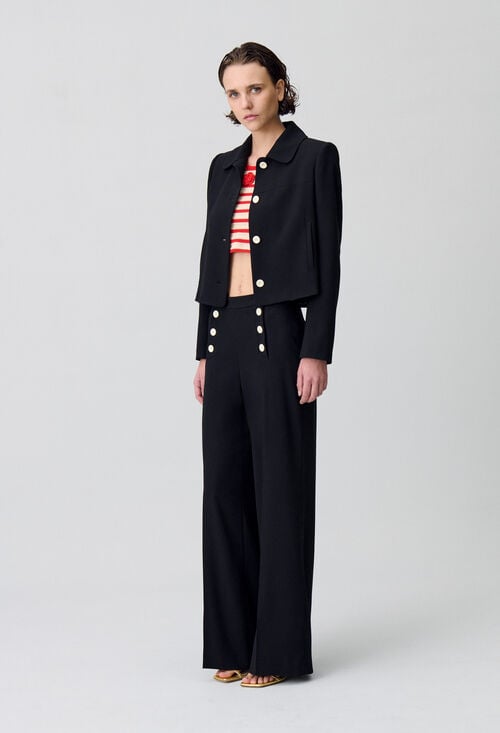 claudie Veste courte classique pour femme