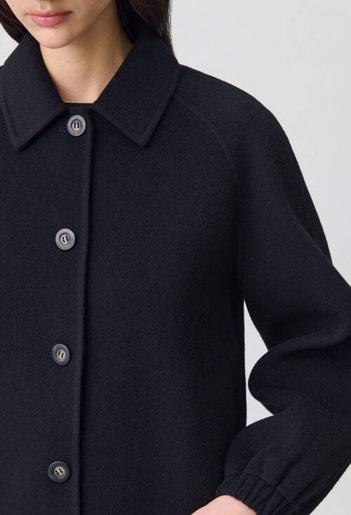 Claudie Veste Courte Col Chemise Pour Femme