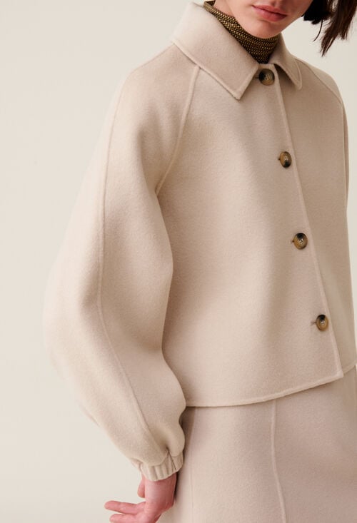 Claudie Veste Courte Col Chemise Pour Femme