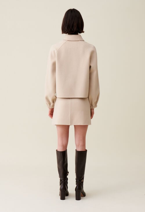 Claudie Veste Courte Col Chemise Pour Femme