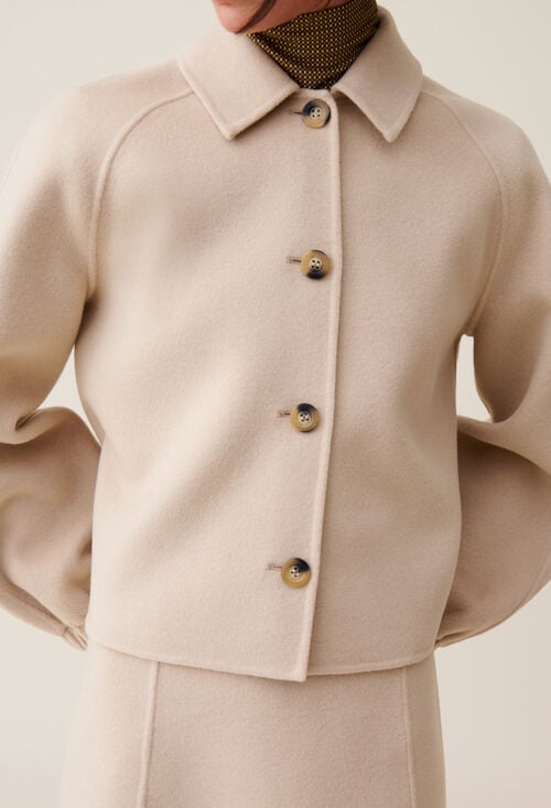 claudie Veste courte col chemise pour femme