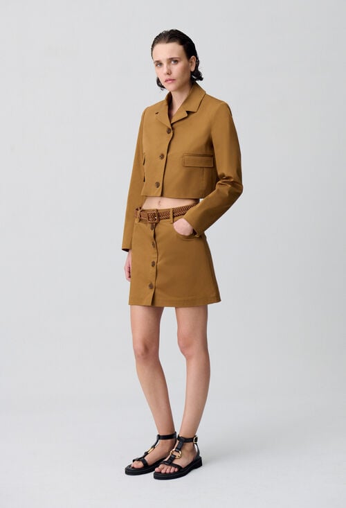 claudie Veste courte col tailleur pour femme