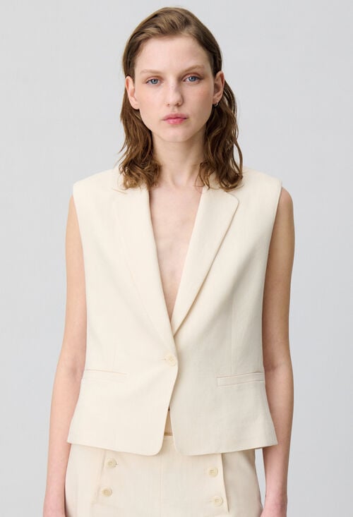 Claudie Veste De Tailleur Sans Manches Pour Femme