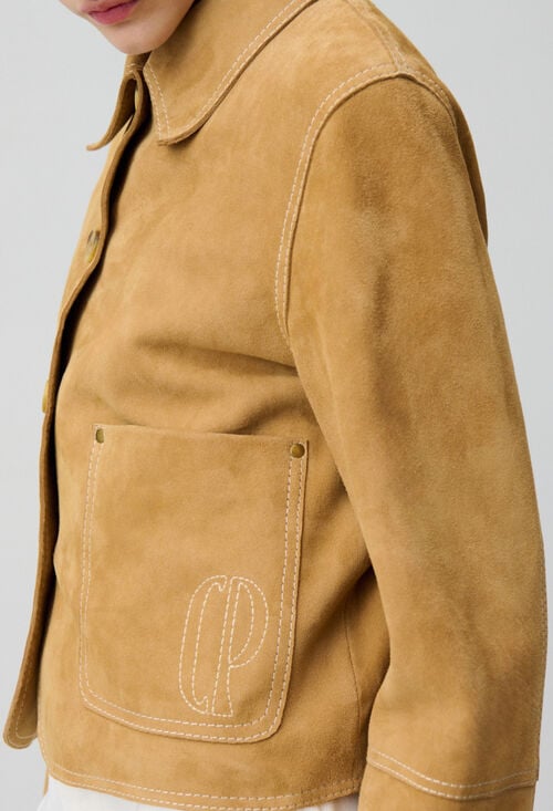 Claudie Veste En Cuir Suède Pour Femme