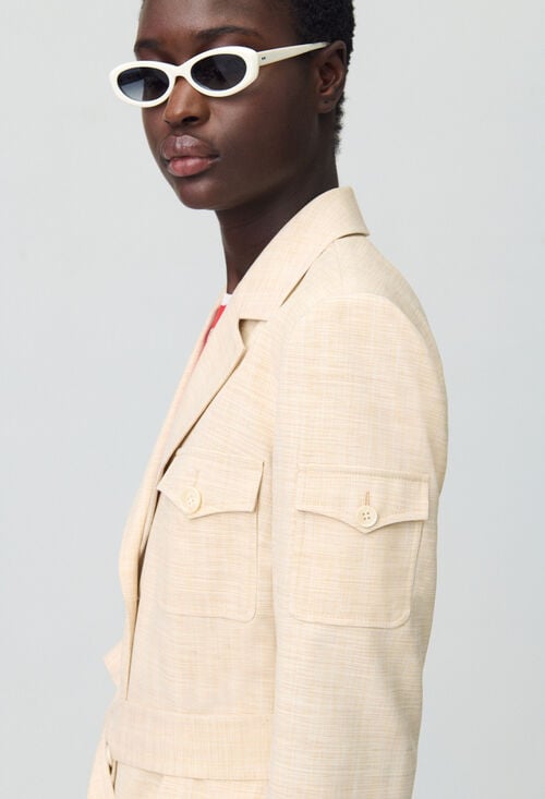 Claudie Veste Saharienne Ceinturée Pour Femme