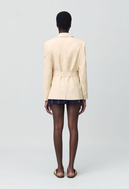 Claudie Veste Saharienne Ceinturée Pour Femme