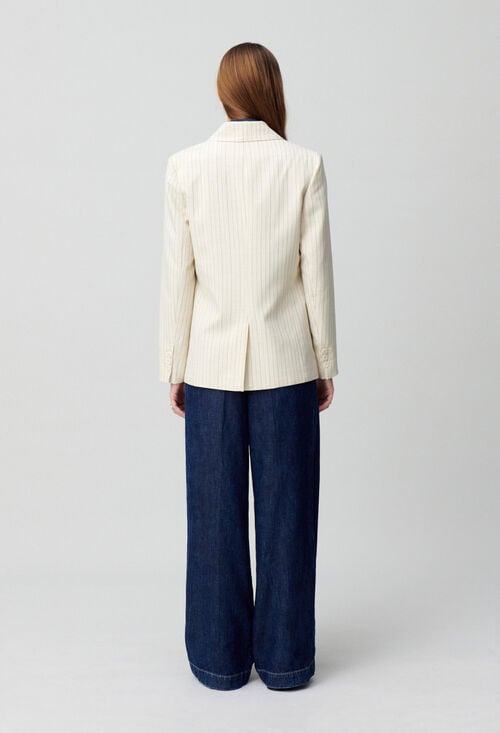Claudie Veste Tailleur à Rayures Pour Femme