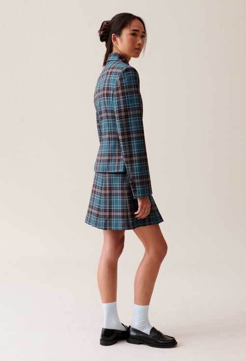 Claudie Veste Tailleur Carreaux Pour Femme