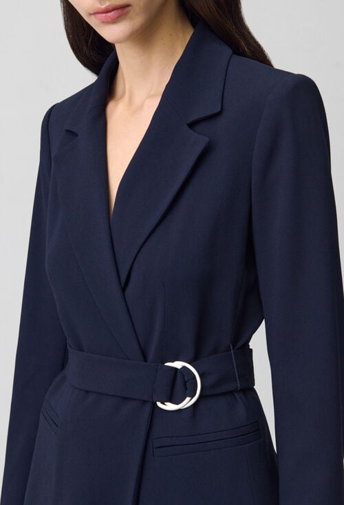 Claudie Veste Tailleur Ceinturée Pour Femme
