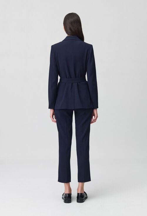 Claudie Veste Tailleur Ceinturée Pour Femme