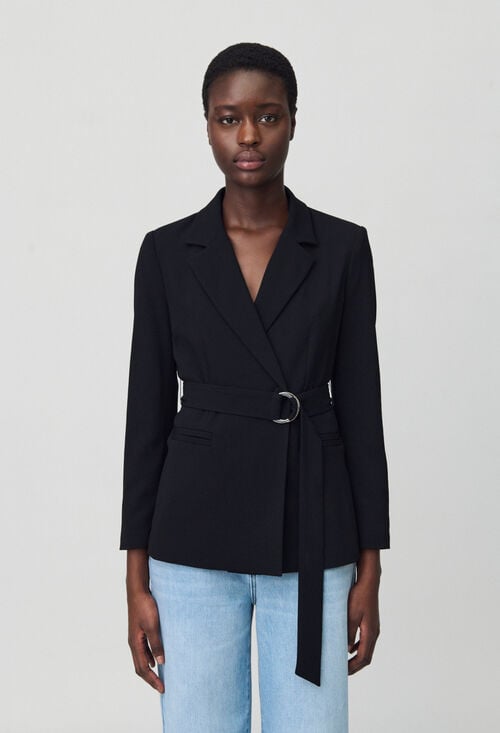 Claudie Veste Tailleur Ceinturée Pour Femme