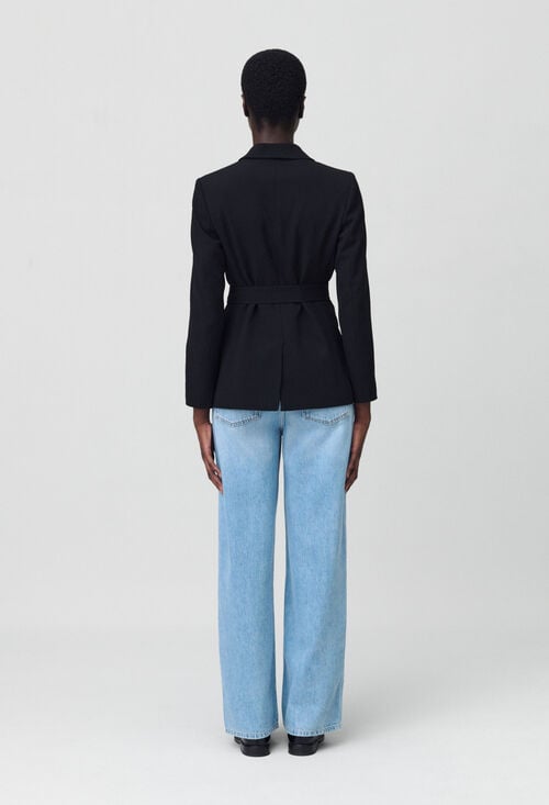 Claudie Veste Tailleur Ceinturée Pour Femme