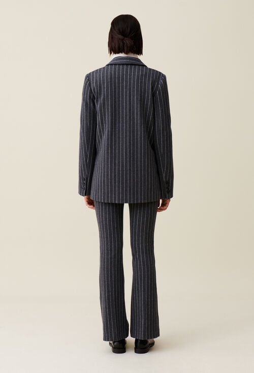 Claudie Veste Tailleur Rayée Oversized Pour Femme