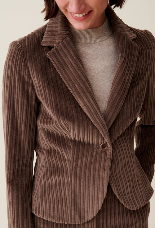 claudie Veste velours cintrée pour femme