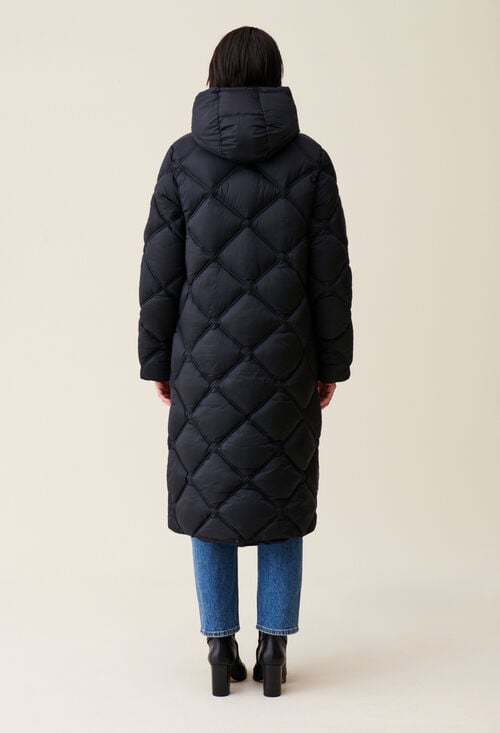 Claudie Doudoune Longue Capuche Matelassée Pour Femme