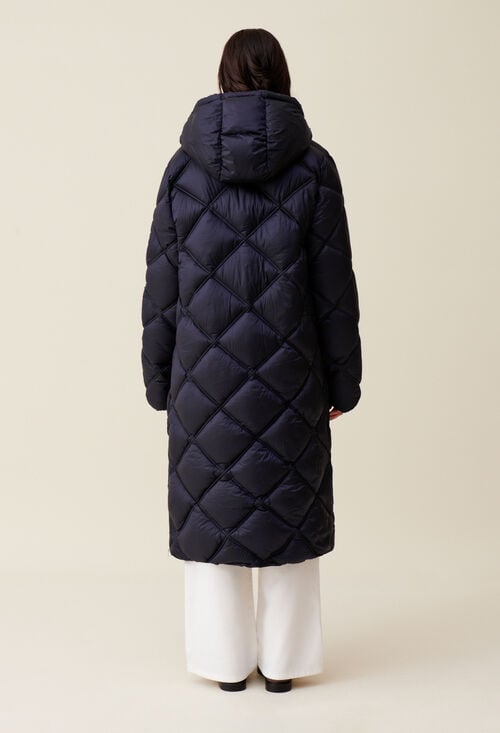 Claudie Doudoune Longue Capuche Matelassée Pour Femme