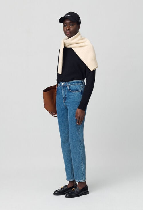 Claudie Jean Toto Slim 7/8ème Bleu Délavé Pour Femme