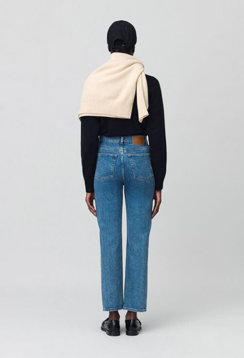 Claudie Jean Toto Slim 7/8ème Bleu Délavé Pour Femme