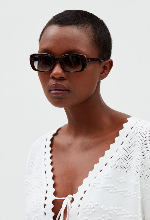 claudie Lunettes de soleil rectangulaires Paula pour femme