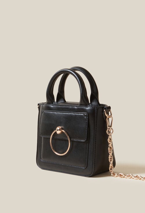 Claudie Mini Sac Anouck Cuir Lisse Chaîne Pour Femme