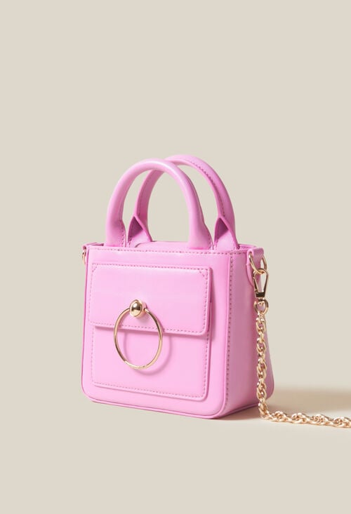 Claudie Mini Sac Anouck Cuir Lisse Chaîne Pour Femme